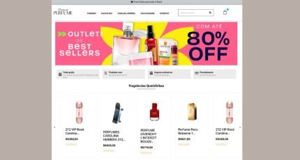 Site loja de Perfumes WordPress